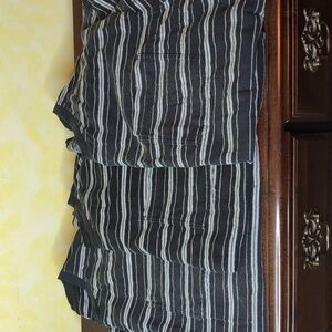 3 Duluth Trading Co Black and Gray Striped Longtail Relaxed Fit 2XL T-shirts Men